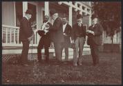 George Eastman and Albert Fenn with group of men