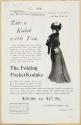 Advertisement for Folding Pocket Kodak Cameras featuring the Kodak Girl