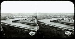 Le port et la ville de Dieppe