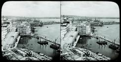 Panorama de Naples et port de Sainte-Lucie