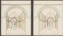 [Rendered interior space with arches]