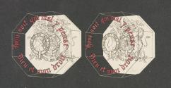 [British coat-of-arms in exploded view]