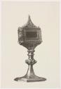 Reliquaire en argent doré, appartenant à l'Église de Champagnac-le-Vieux