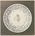 [Serving platter with blue pattern]