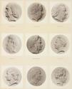 [Plate 5: J. Bentham / S. Bérard / Berthollet / Berton / Berzélius / H. Beyle / Pierre-Jean de Béranger / Bichat / Billard]