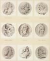 [Plate 7: Boissy D'Anglais / Général Comte Bertrand / Bolivar / Joséphine Bonaparte / Général Bonaparte / Loetitia Bonaparte / Rosa Bonheur / Bory St. Vincent / Baron Bosio]