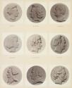 [Plate 44: Renoult / Moritz Retzch / Jean Reynaud / Louis Richard / Ernest. Rietschell / Karl Ritter / Robespierre ainé / Robespierre jeune / Raoul Rochette]