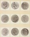 [Plate 52: Horace Vernet / Comte Alfred de Vigny / Villemin / Vogel de Vogelstein / E. Visconti / Mme. Sophie Visconti / Mme. Élise Voiart / Volney / Volta]