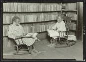 [Girls in library]