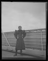 Girl on a ship's deck, Europe Trip