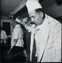 Chef Rafael Sanchez tasting food, Constable Hook, New Jersey