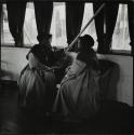 Passengers aboard the S.S. Northland Echo, Athabaca River, Alberta, Canada