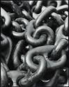 Pile of anchor chains in Sun Shipyard, Chester, Pennsylvania