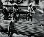 Machinists washing tube bundles, Baton Rouge, Louisiana