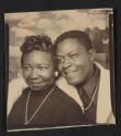 [Photo booth portrait of a couple]