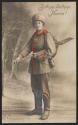 [Uniformed woman holding shovel]