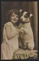 [Girl and dog]