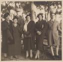[Group of four women and three young men]