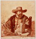 [Rembrandt red chalk drawing]