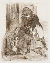 [Two military men, one kneeling, with bicorne headdress]