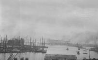 View of harbor with boats, Japan Trip