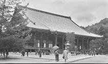 Japanese architectural view and people in street, Japan Trip