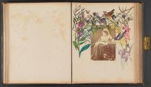 [Woman with flowers and birds]