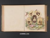 [Three men and two women set in a scene with swamp, bird, and snail]