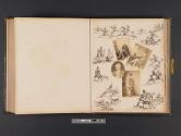 [Four men; multiple scenes of men hunting on horseback]