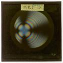 l-Quartz, uniaxial, optic axial section 3.5mm thick, conoscopic