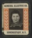 [Worker identification badge - General Electric Corporation Employee G. S. Krzyszczak]