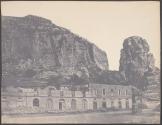 [Unknown building with the Temple of Jupiter Anxur in the background, Terracina]