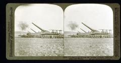 "The dogs of war let loose are howling" - French "320's" in action near Rheims.