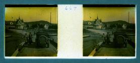 [Car on bridge]