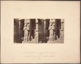 Near View of the Osiride Columns of the Temple of Medinet Habou, Thebes