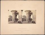 Koum Ombos, Columns with Capitals of Full Blown Papyrus