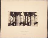 Koum Ombos, Columns with Palm Leaf Papyrus Capitals