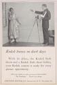 Advertisement for Kodak flash sheets and Kodak flash sheet holder