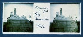 Monument at foot step at Marsailles 2/23/30