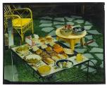 [Grill with food]