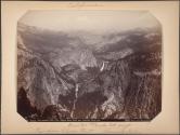 Vernal and Nevada Falls, from Glacier Point, 3,201 feet, Yosemite Valley, California