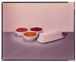[Three bowls of jam]