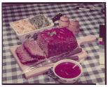 [Meatloaf with sauce]