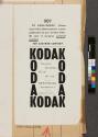 Advertisement for Kodak cameras
