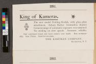 Advertisement for the new model Folding Kodak camera