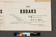 Advertisement for various Kodak cameras