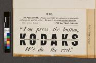 Advertisement for Kodak cameras
