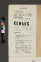 Advertisement for Kodak Cameras