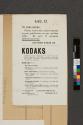Advertisement for Kodak Cameras