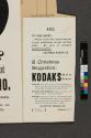 Advertisement for Kodak & Kodet Cameras